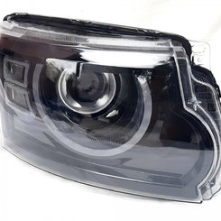 Передние фары Full LED черные стиль Defender ZH для Land Rover Discovery 3 2004-2009