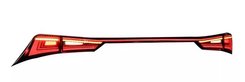 Задние фонари LED черные CP для Lexus IS250 2013-2018