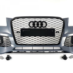 Передній бампер у стилі RS на Audi Q5 8R 2012-2016 рік (з місцями під дистроник)