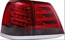 Задние фонари для Toyota Land Cruiser LC 200 красно димчасті LED 2008-2016