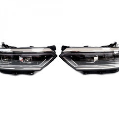Передние фары на Volkswagen Passat B8 2014-2019 года ( LED Европа апгрейд в LCI)