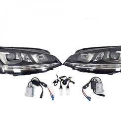 Передние фары на Volkswagen Golf 7 2012-2017 года ( Xenon GTI )