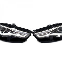 Передние фары Bi-Xenon на Audi A6 C7 2014-2018 года