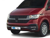 Накладка на решітку бампера (3 шт, нерж) для Volkswagen T6 2019-2024