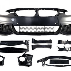 Передній бампер на BMW 4 Series F32 2013-2019 року (M-Paket під птф)