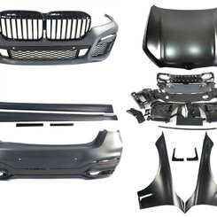 Комплект обвісу на BMW 7 Series G12 2015-2019 рік (M Sport Paket Full Black)