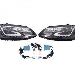 Передние фары на Volkswagen Jetta 2012-2014 года ( Bi-Xenon GLI 9 пин )