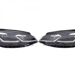 Передние фары на Volkswagen Golf 7 2017-2019 года ( Апгрейд с галогена в full led )