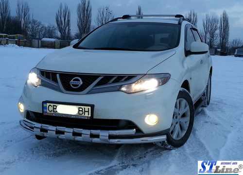 Передній захист ST015 (нерж) для Nissan Murano 2008-2014 