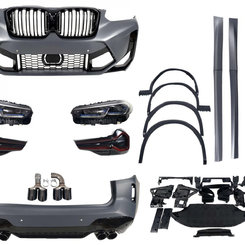 Комплект рестайлінгу + оптика на BMW X3 G01 2018-2022 року (стиль X3M F97)