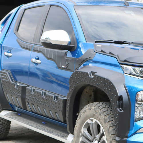Верхні молдинги дверей (6 шт, ABS) для Mitsubishi L200 2019-2023