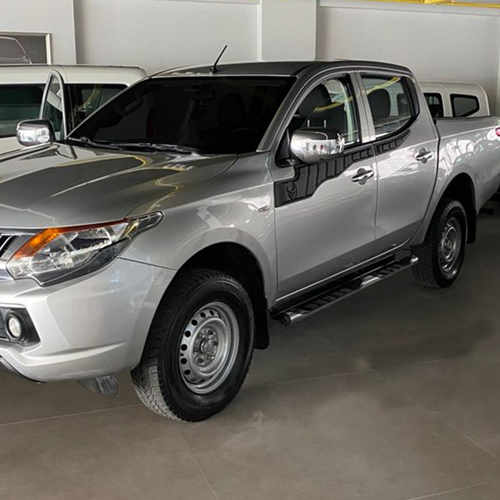 Верхні молдинги дверей (4 шт, ABS) для Mitsubishi L200 2015↗ рр.