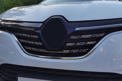 Накладки на решітку радіатора (5 шт, нерж) Carmos - Турецька сталь для Renault Megane IV 2021+