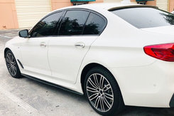 Бокові пороги OmsaLine (чорна) для BMW 5 серія G30/31 2017-2024 рр
