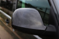 Накладки на дзеркала (2 шт, натуральний карбон) для Ауди Q7 2005-2015 рр