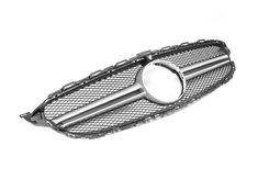 Передня решітка AMG Silver, без камери для Mercedes C-сlass W205 2014-2018 рр.