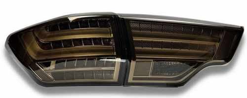 Задні ліхтарі для Toyota Highlander 2014-2019 BMW стиль LED чорні