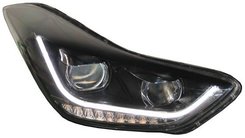 Передние фары ксеноновые тюнинг черные TLZ для Hyundai Elantra MD 2011-2015