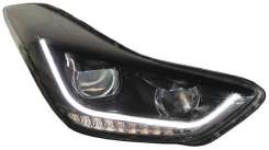 Передние фары ксеноновые тюнинг черные TLZ для Hyundai Elantra MD 2011-2015