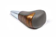 Ручка КПП (Сіра шкіра + світле дерево) для Toyota Land Cruiser 200