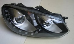 Передние фары черные 2 линзы V2 для Volkswagen Golf 6 2009-2012