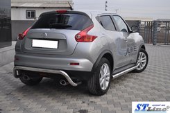 Боковые трубы BB001 (2 шт, нерж) d42, Стандартная база для Volkswagen Caddy 2010-2015 гг