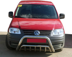Кенгурятник WT002 (нерж) для Volkswagen Caddy 2004-2010 
