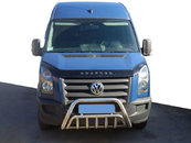 Кенгурятник WT002 (нерж) для Volkswagen Crafter 2006-2017