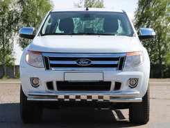 Передняя защита ST016 (нерж.) для Ford Ranger 2011+ гг