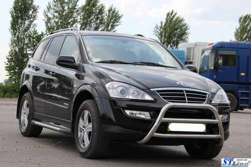 Кенгурятник WT022 (нерж) для SsangYong Kyron 2008+ рр