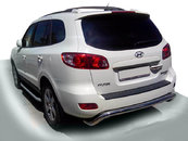 Задня дуга AK007 (нерж.) для Hyundai Santa Fe 2 2006-2012рр