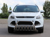 Кенгурятник WT002 (нерж.) для Ford Kuga/Escape 2013-2019 