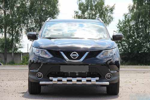 Передній захист ST015 (нерж) для Nissan Qashqai 2014-2021