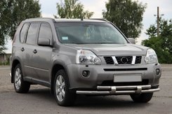 Передняя защита ST015/2 (нерж) для Nissan X-trail T31 2007-2014