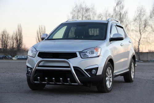 Кенгурятник WT003 (нерж.) для SsangYong Korando 2010-2019