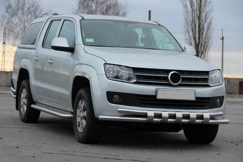 Передній захист F3-08.7 (нерж) для Volkswagen Amarok 2010-2022 рр