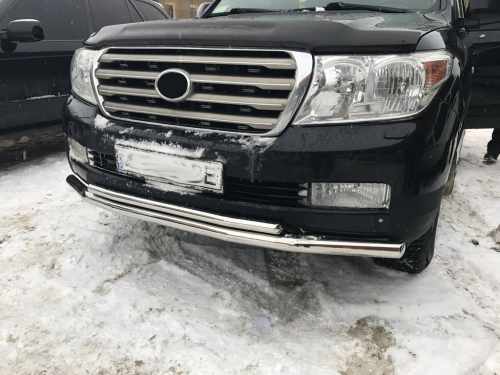 Передня дуга ST014 (нерж.) 60мм на 42мм для Toyota Land Cruiser 200 2007-2015 