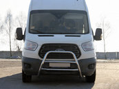 Кенгурятник WT022 (нерж.) для Ford Transit 2014+ рр