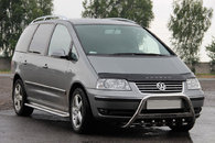 Кенгурятник WT003 (нерж) 51 мм, без напису для Volkswagen Sharan 2010+ 
