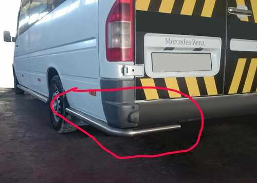 Задні куточки AK-SO (нерж.) Середня база для Volkswagen LT 1998-2024 рр