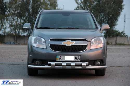 Передній захист ST015 (нерж) для Chevrolet Orlando 2010+ 