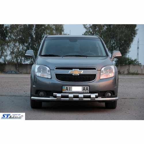 Передній захист ST015 (нерж) для Chevrolet Orlando 2010+ 