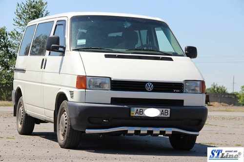Нижня губа з грилем ST010 (нерж) 60мм для Volkswagen T4 Caravelle/Multivan