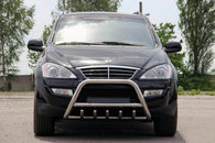 Кенгурятник WT003 (нерж) для SsangYong Kyron 2008+ 