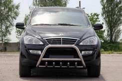 Кенгурятник WT003 (нерж) для SsangYong Kyron 2008+ 