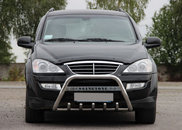 Кенгурятник WT004 (нерж) для SsangYong Action 2006+