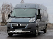 Передня дуга ST015 (нерж.) для Peugeot Boxer 2006+ та 
