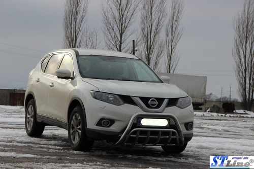 Кенгурятник WT002 (нерж) для Nissan X-trail T32 / Rogue 2014-2021 