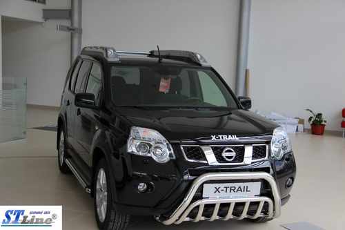 Передній захист WT002 (нерж) для Nissan X-trail T31 2007-2014