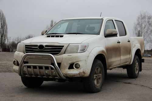 Кенгурятник WT002 (нерж.) для Toyota Hilux 2006-2015 